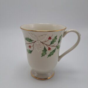 Lenox Holiday Dimension Collection Mug With Gold Trim